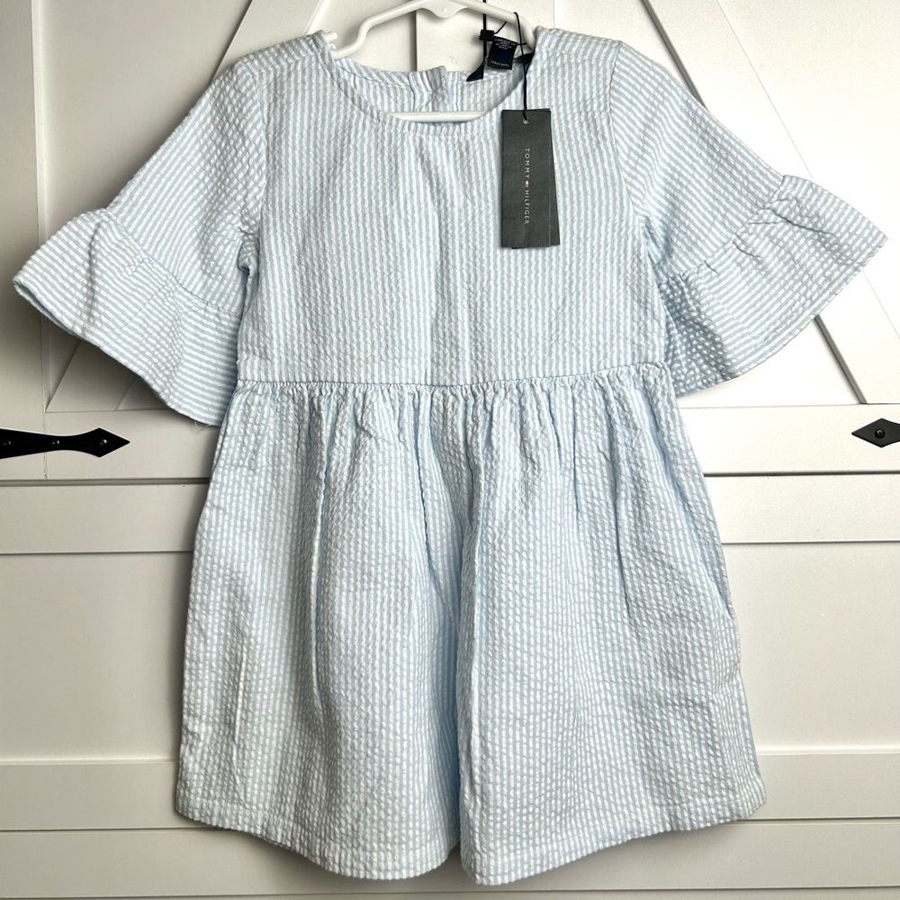 Tommy Hilfiger Light Blue Kids Casual Dress